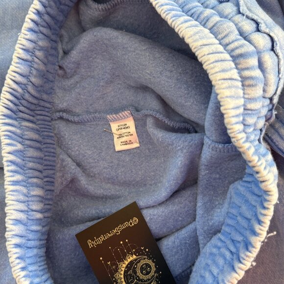 Zenana Outfitters Comfy Fleece Mineral Wash High Rise Flare Leg Lounge Pants - Picture 11 of 13